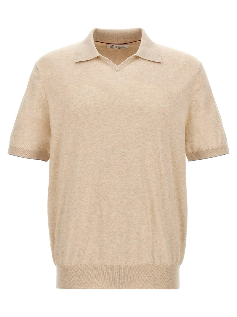 Brunello Cucinelli Knitted Polo Shirt - Men - Piano Luigi