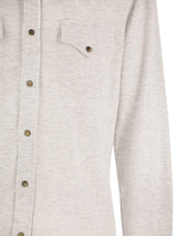 Brunello Cucinelli Linen And Cotton Blend Leisure Fit Shirt With Press Studs And Pockets - Men - Piano Luigi