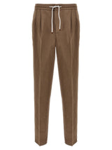 Brunello Cucinelli Linen Blend Trousers - Men - Piano Luigi