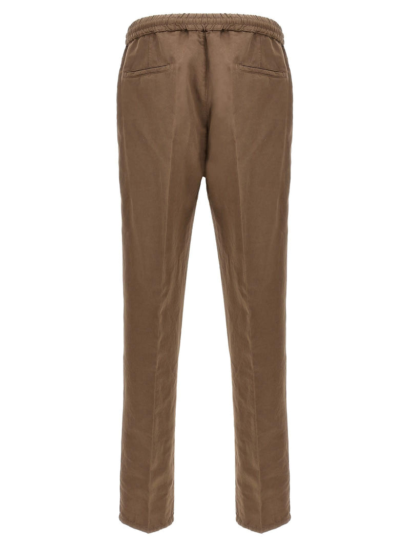 Brunello Cucinelli Linen Blend Trousers - Men - Piano Luigi