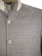 Brunello Cucinelli Linen, Wool And Silk Checked Jacket - Men - Piano Luigi