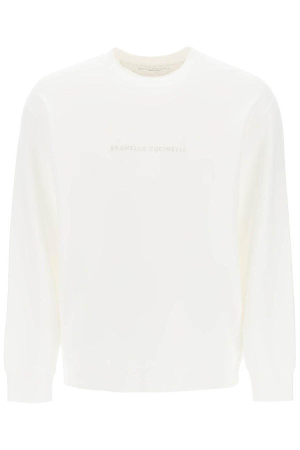 Brunello Cucinelli Logo Embroidered Crewneck Sweatshirt - Men - Piano Luigi