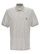 Brunello Cucinelli Logo Print Polo Shirt - Men - Piano Luigi