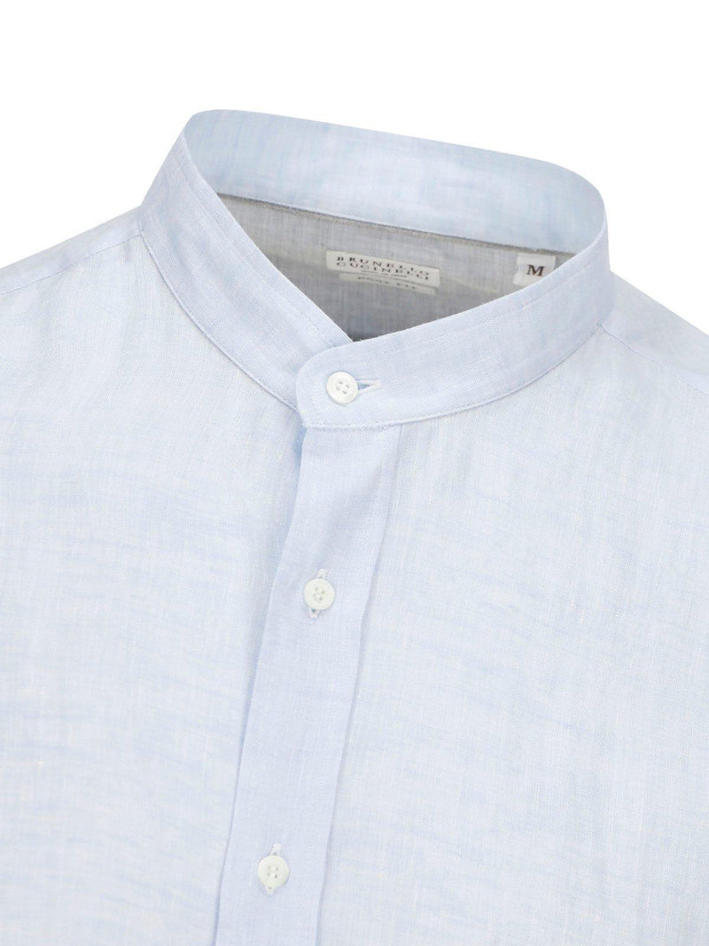 Brunello Cucinelli Long-sleeved Buttoned Shirt - Men - Piano Luigi