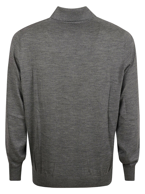 Brunello Cucinelli Long-sleeved Collar Jumper - Men - Piano Luigi