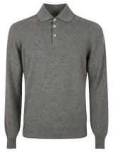 Brunello Cucinelli Long-sleeved Collared Sweatshirt - Men - Piano Luigi