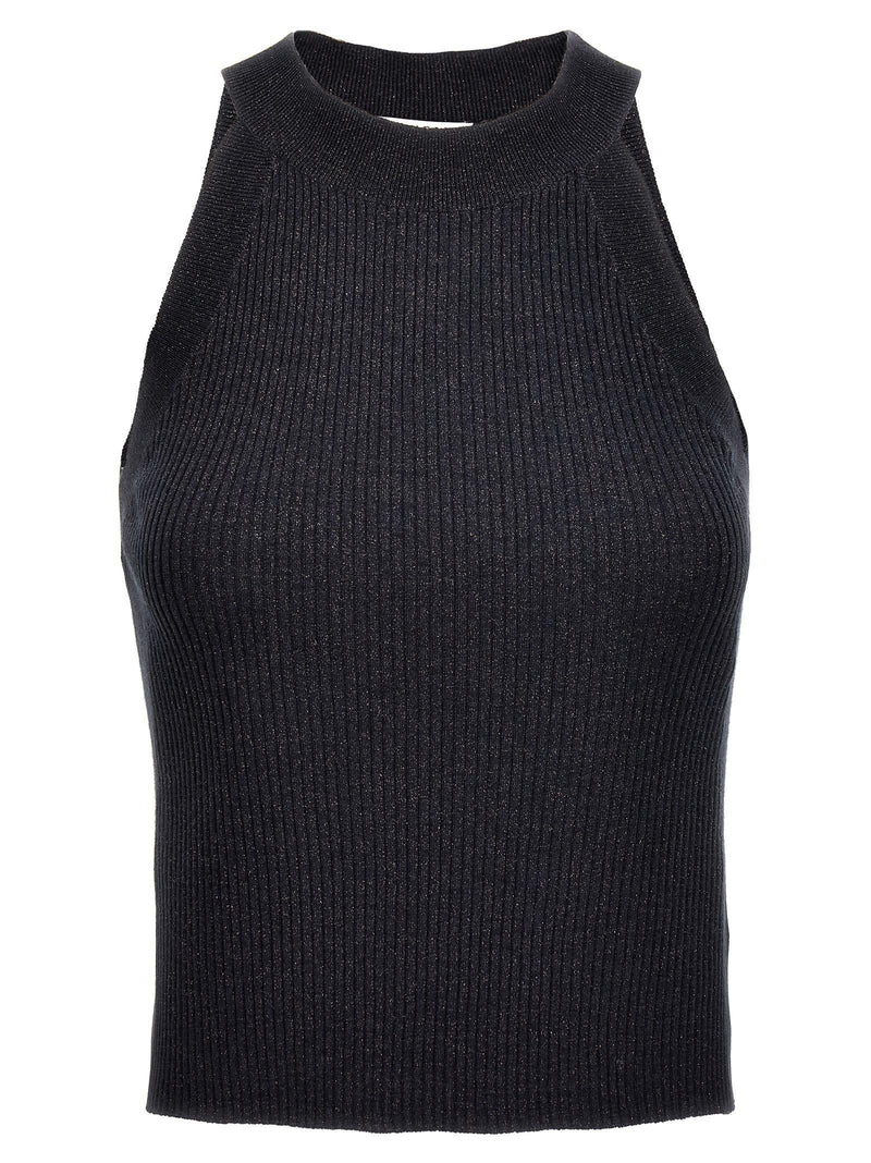 Brunello Cucinelli Lurex Knit Top - Women - Piano Luigi