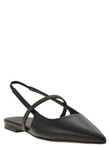 Brunello Cucinelli Open Flats In Soft Nappa With Monile - Women - Piano Luigi