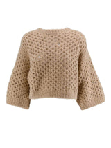 Brunello Cucinelli Open-knit Crew Neck Jumper - Women - Piano Luigi