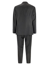 Brunello Cucinelli Pinstripe Suit In Virgin Wool - Men - Piano Luigi