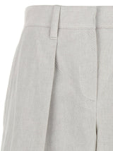 Brunello Cucinelli Pleated Bermuda Shorts - Women - Piano Luigi