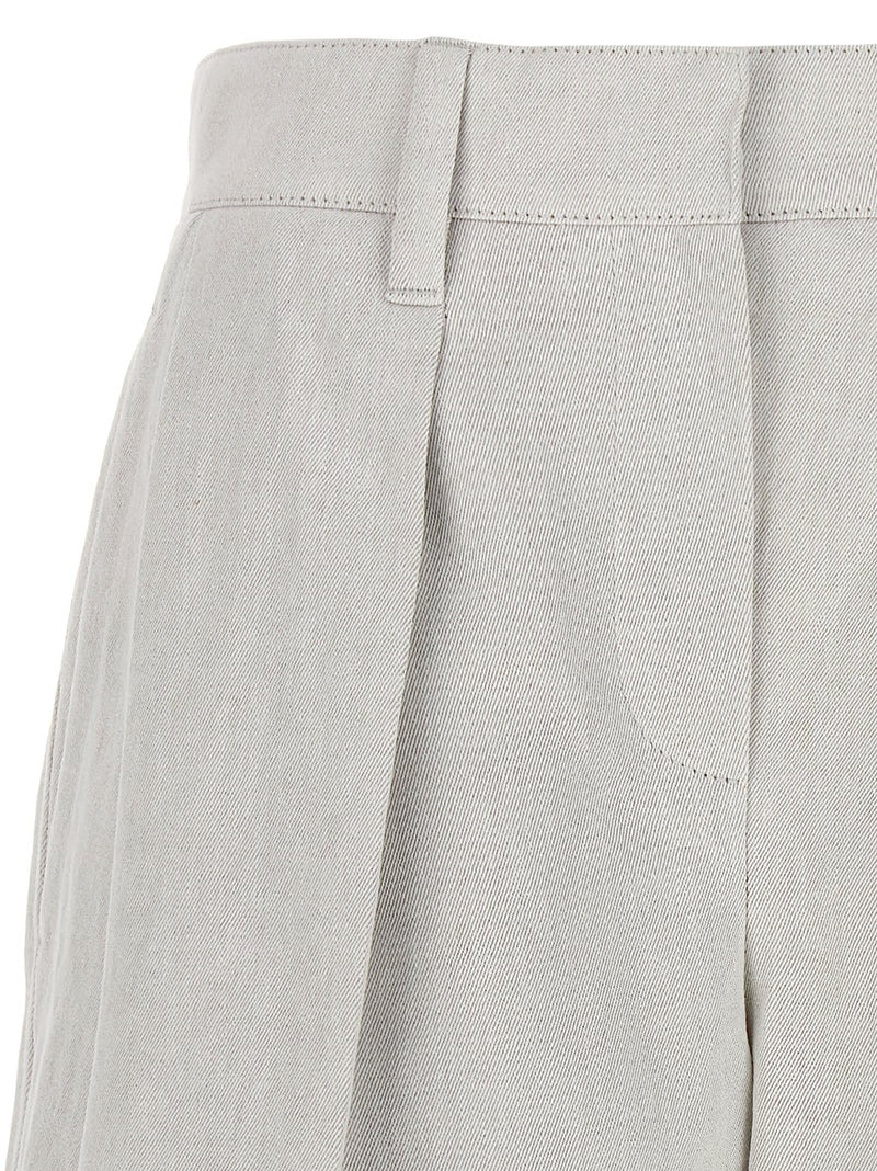 Brunello Cucinelli Pleated Bermuda Shorts - Women - Piano Luigi