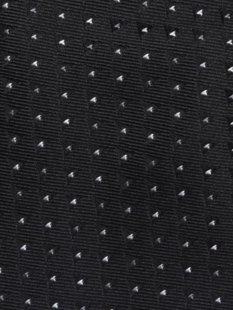 Brunello Cucinelli Polka Dot White/black Tie - Men - Piano Luigi