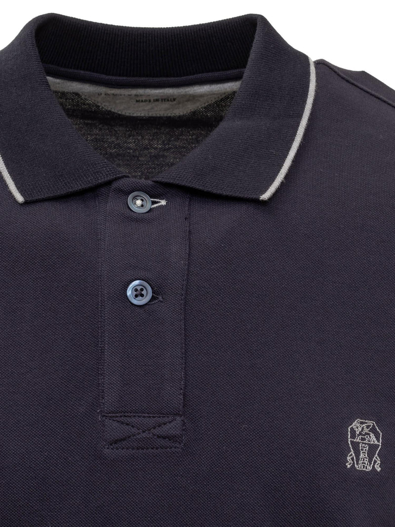 Brunello Cucinelli Polo With Logo - Men - Piano Luigi