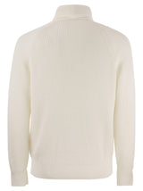 Brunello Cucinelli Pure Cotton Ribbed Cardigan With Metal Button Fastening - Men - Piano Luigi