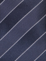 Brunello Cucinelli Regimental White/blue Tie - Men - Piano Luigi