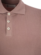 Brunello Cucinelli Ribbed Cotton Polo-style Jersey - Men - Piano Luigi