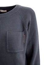 Brunello Cucinelli Ribbed-knit Pocket Jumper - Women - Piano Luigi