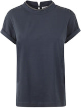 Brunello Cucinelli Round Neck T-shirt - Women - Piano Luigi