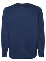 Brunello Cucinelli Roundneck Blue Pullover - Men - Piano Luigi