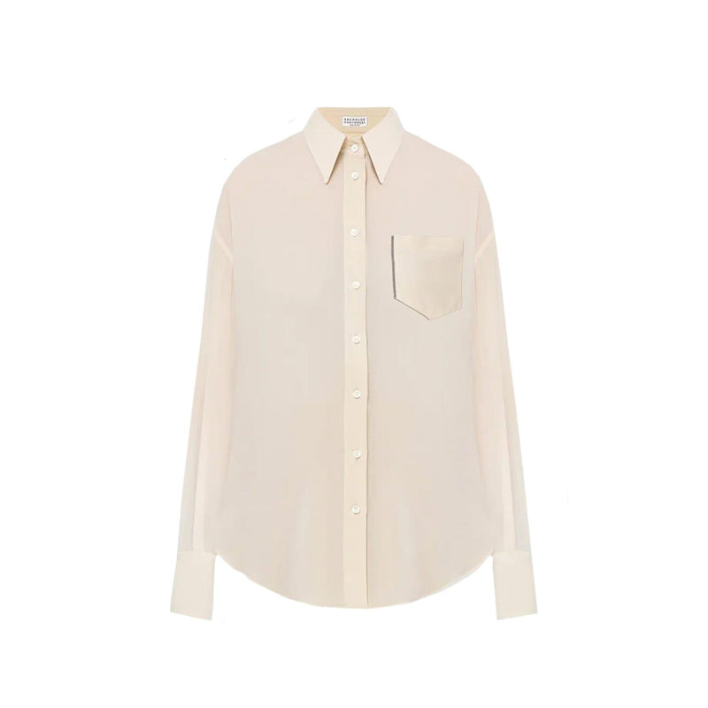 Brunello Cucinelli Silk-blend Shirt - Women - Piano Luigi