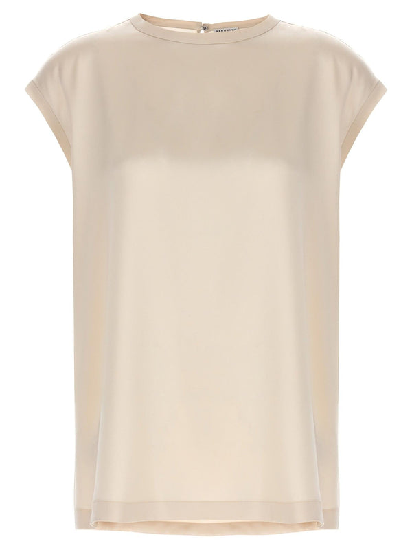 Brunello Cucinelli Silk Top - Women - Piano Luigi