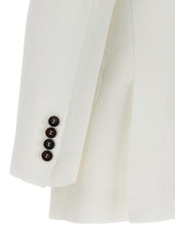 Brunello Cucinelli Single-breasted Linen Blend Blazer - Women - Piano Luigi