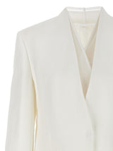 Brunello Cucinelli Single-breasted Organza Insert Blazer - Women - Piano Luigi