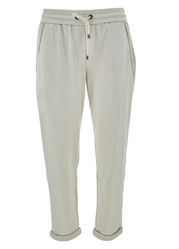 Brunello Cucinelli Sport Cotton Silk Pants - Women - Piano Luigi