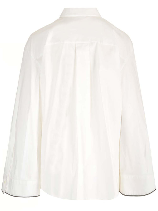 Brunello Cucinelli Stretch Popeline Shirt - Women - Piano Luigi