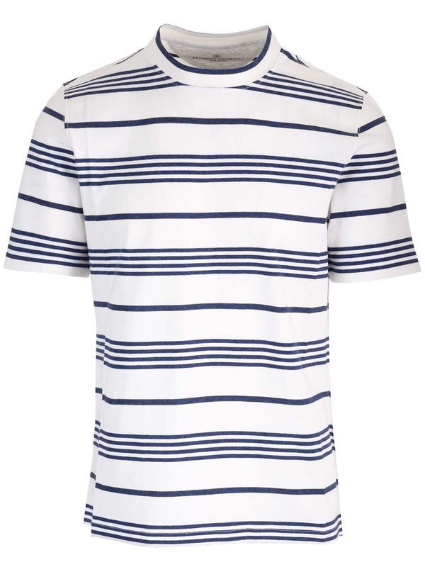 Brunello Cucinelli Striped T-shirt - Men - Piano Luigi