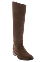 Brunello Cucinelli Suede Boots With Shiny Contour - Women - Piano Luigi