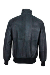 Brunello Cucinelli Suede Shearling Bomber Jacket With Zip Closure And Knitted Cuffs And Bottom - Men - Piano Luigi