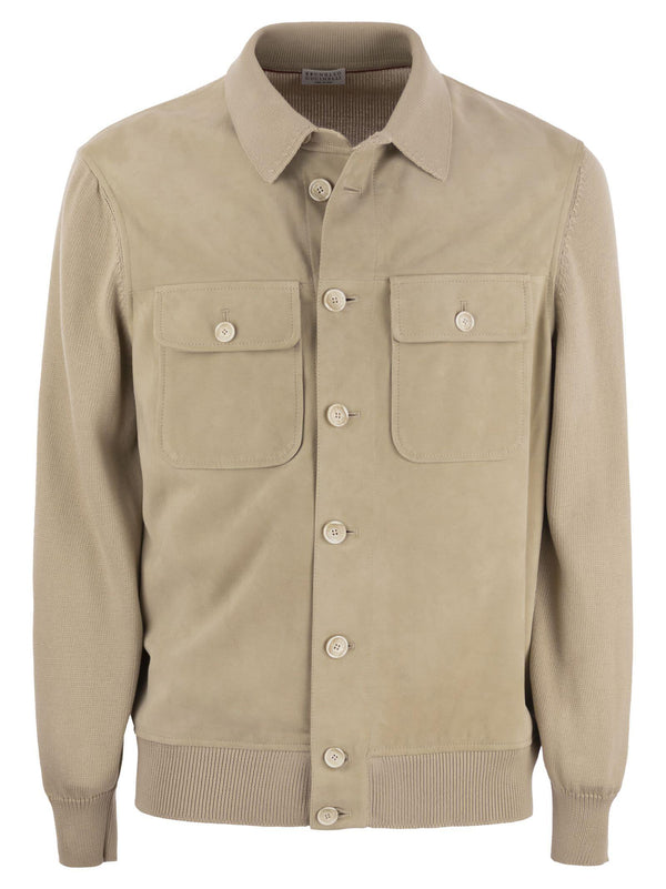 Brunello Cucinelli Suede Shirt-style Cardigan With Pockets - Men - Piano Luigi