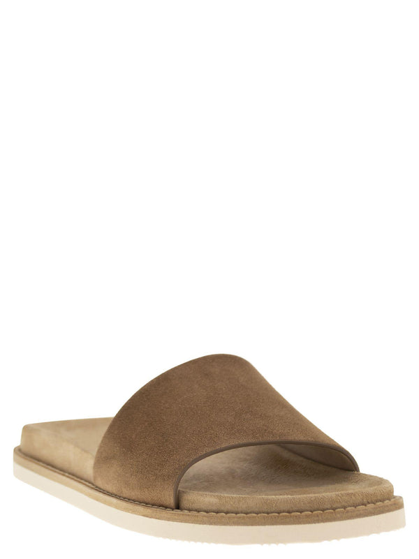 Brunello Cucinelli Suede Slipper - Men - Piano Luigi