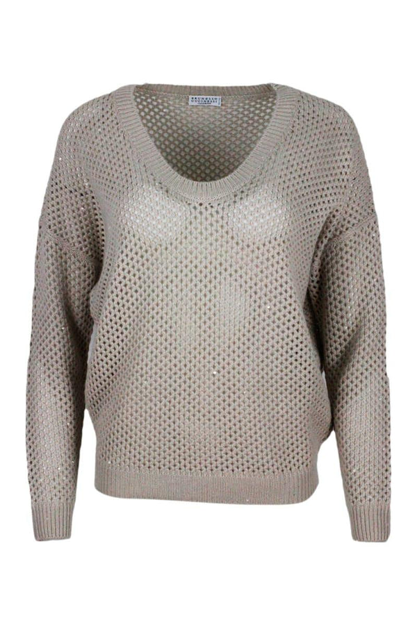 Women's Cashmere and silk sweater, BRUNELLO CUCINELLI