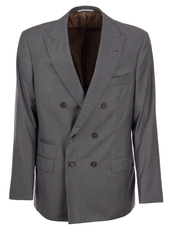 Brunello Cucinelli Virgin Wool Grisaille Jacket - Men - Piano Luigi