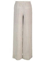 Brunello Cucinelli Wide Leg Linen Trousers - Women - Piano Luigi