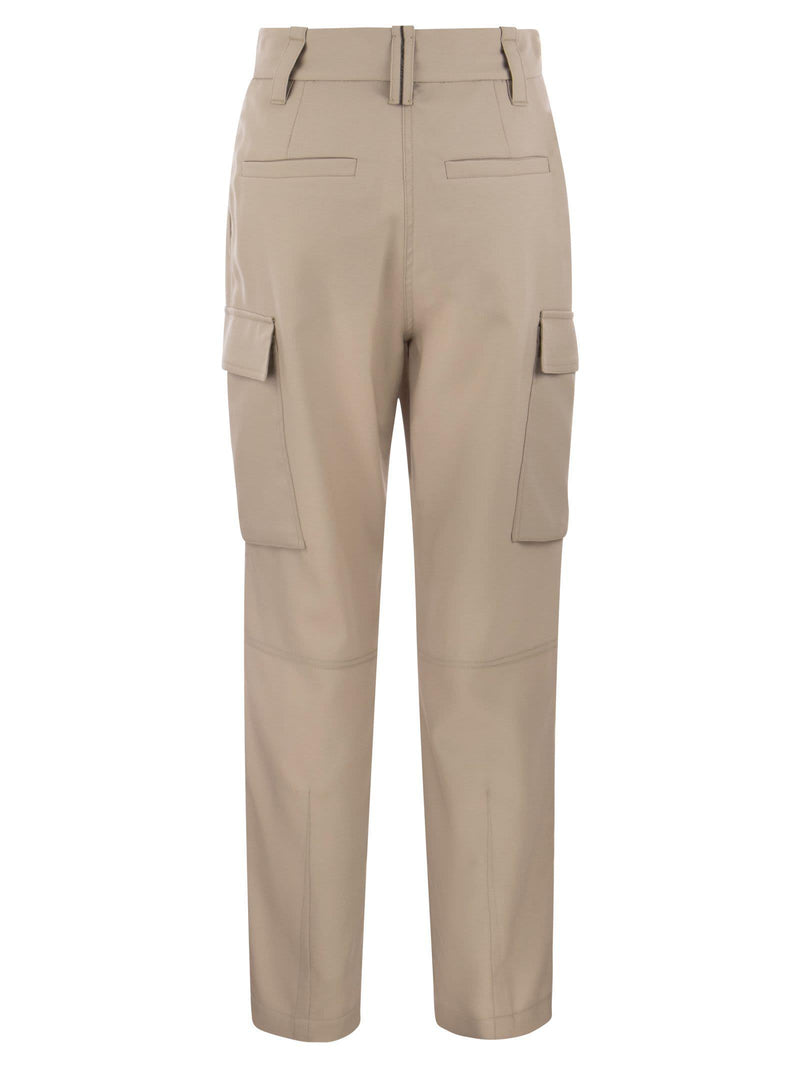 Brunello Cucinelli Wool Cargo Tailored Trousers - Women - Piano Luigi