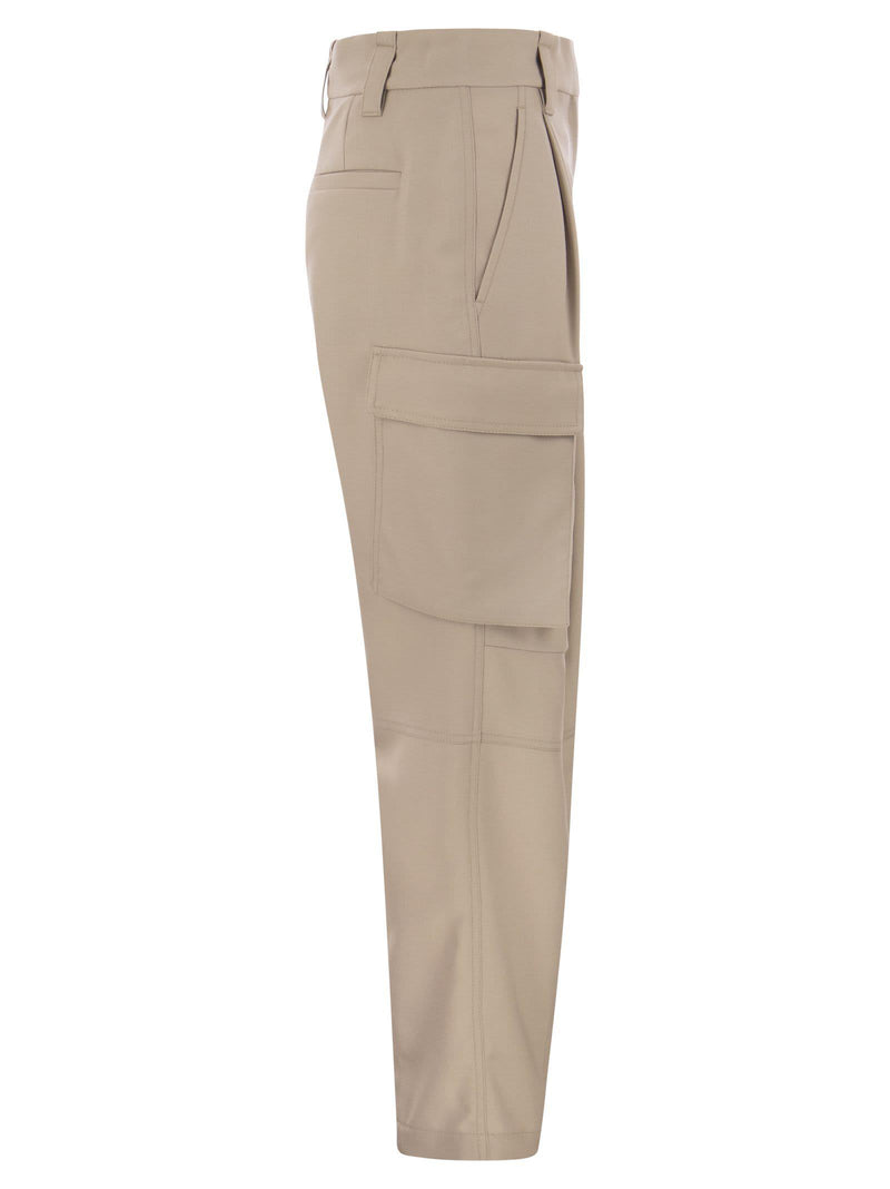 Brunello Cucinelli Wool Cargo Tailored Trousers - Women - Piano Luigi