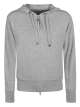 Brunello Cucinelli Zip Fitted Hoodie - Women - Piano Luigi