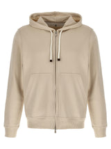 Brunello Cucinelli Zip Hoodie - Men - Piano Luigi