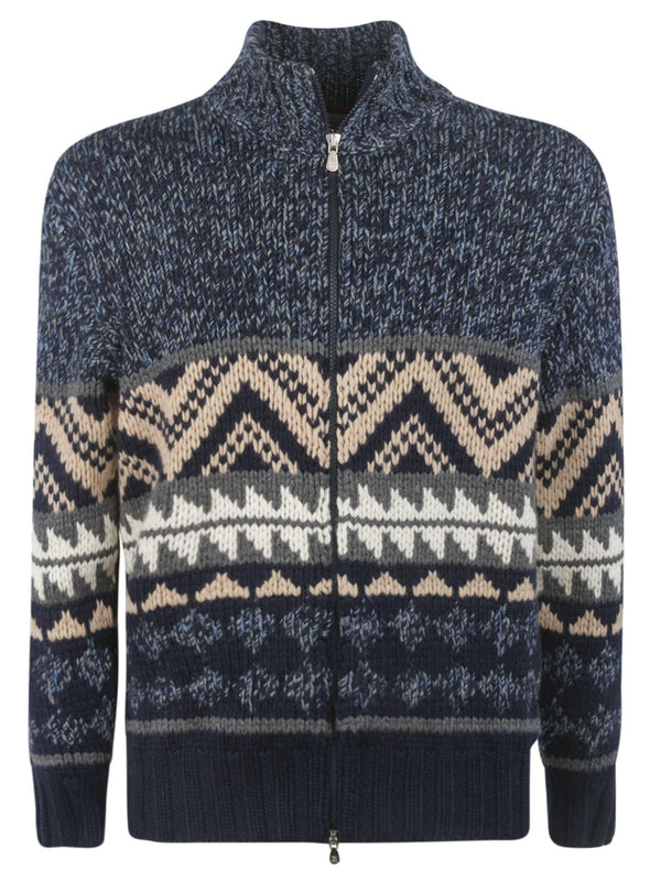 Brunello Cucinelli Zip Knitted Sweater - Men - Piano Luigi