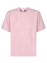 Burberry All-over Ekd Logo Pink T-shirt - Men - Piano Luigi