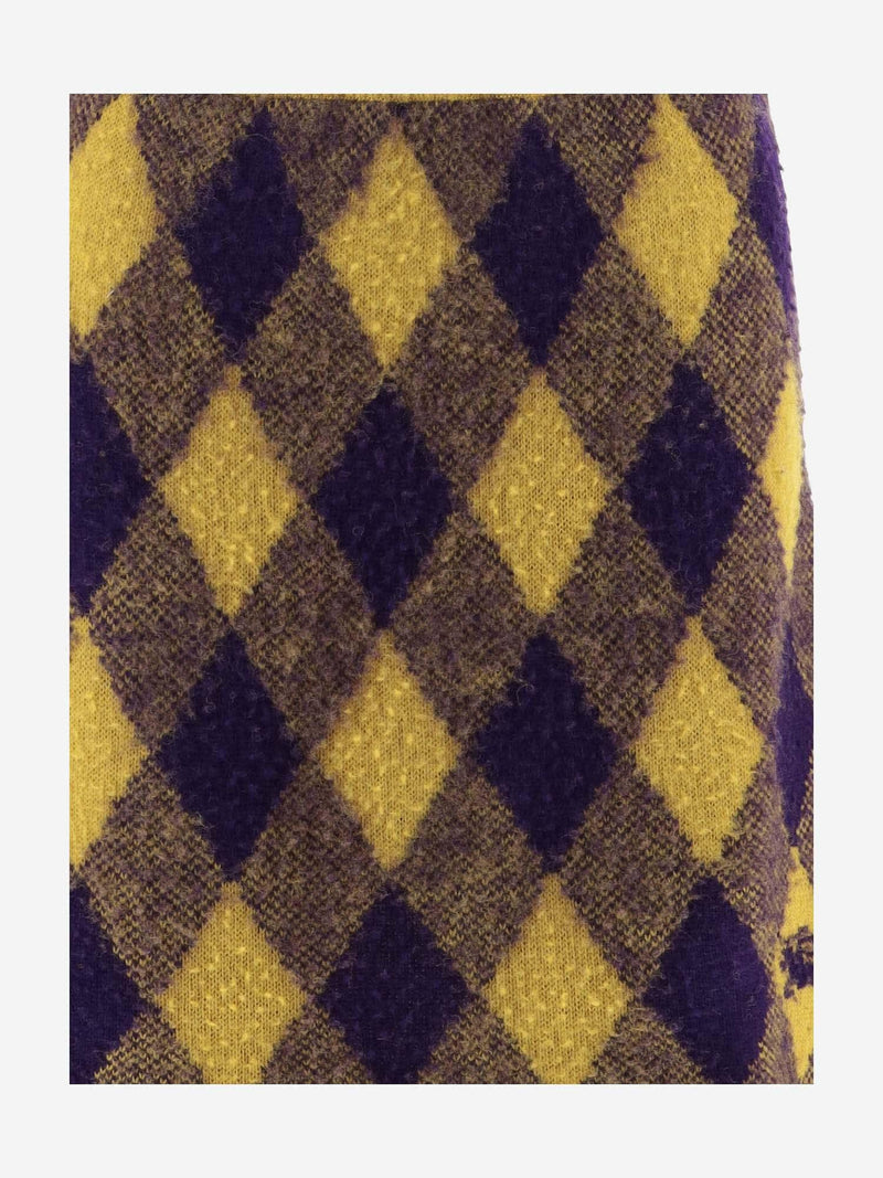 Burberry Argyle Pattern Wool Skirt - Women - Piano Luigi