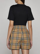 Burberry Audrey Check Cotton Shorts - Women - Piano Luigi