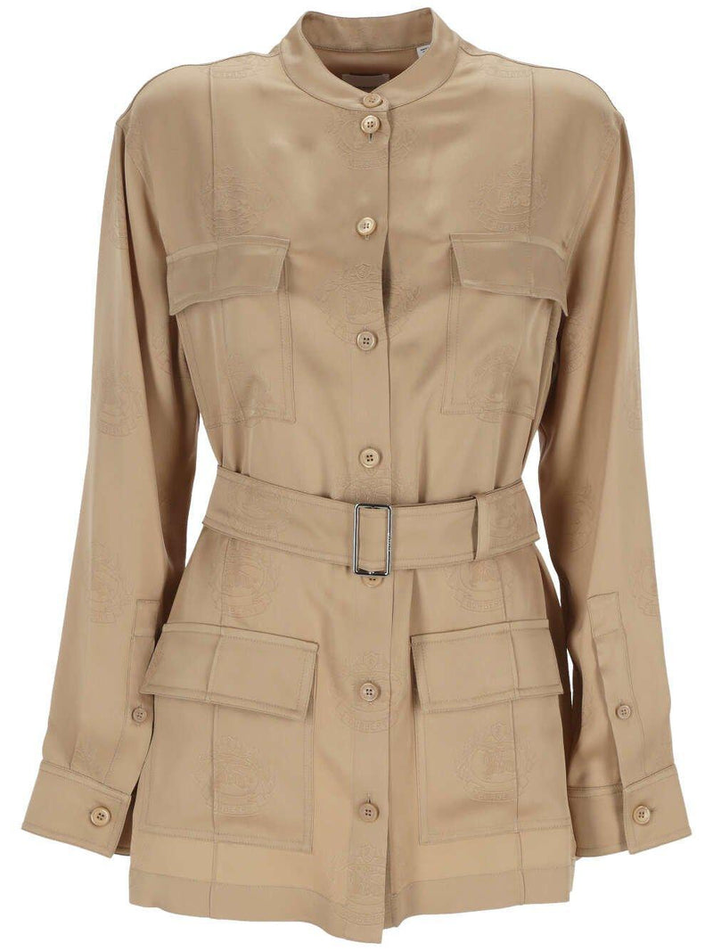 Burberry Belted-waist Button-up Shirt - Women - Piano Luigi