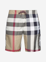 Burberry Breton Check-print Swim Shorts - Men - Piano Luigi