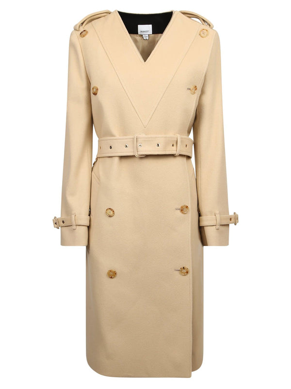 Burberry Cappotto Lana Beige - Women - Piano Luigi