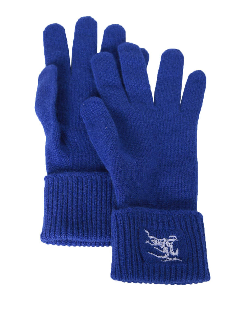 Burberry Cashmere-blend Blue Gloves - Men - Piano Luigi